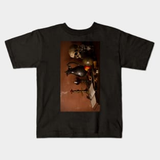 Vanitas With Port and Walnuts Kids T-Shirt